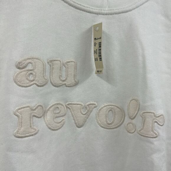 Madewell Au Revoir Crewneck Sweatshirt Small New With Tags - Picture 3 of 6